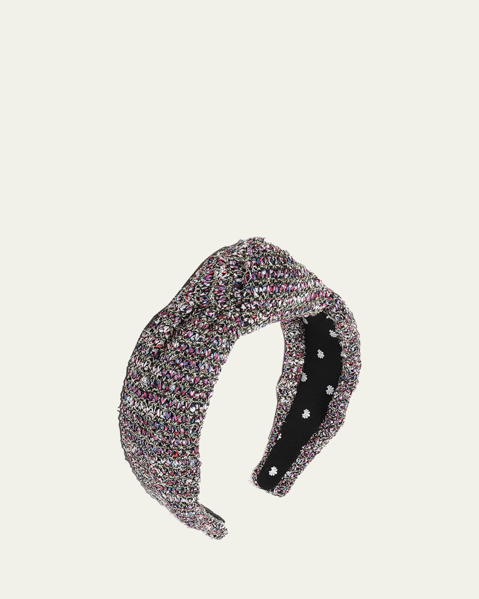 Glitter Sweater Knotted Headband